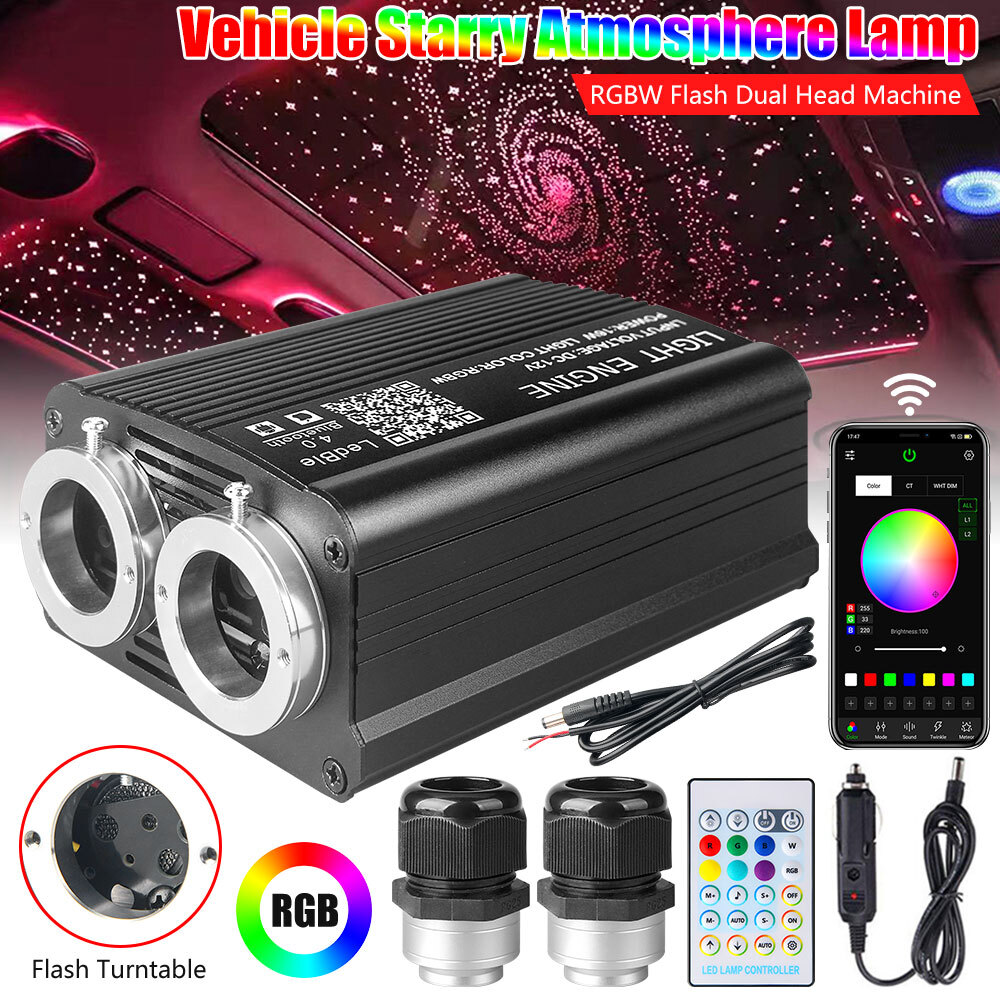 500-1300PC Car Home Headliner Twinkle Meteor Shooting Star Light Fiber Optic Kit