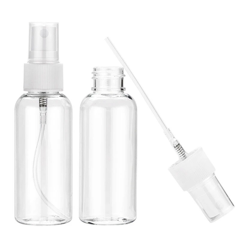 30/60ML Travel Spray Bottle Plastic Transparent Perfume Empty Atomizer USA