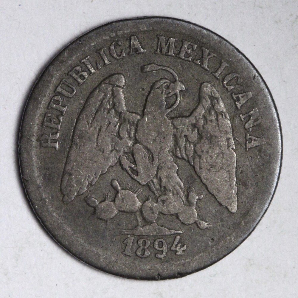 1894 Mexico 5 Centavos CHOICE FINE E342 TN