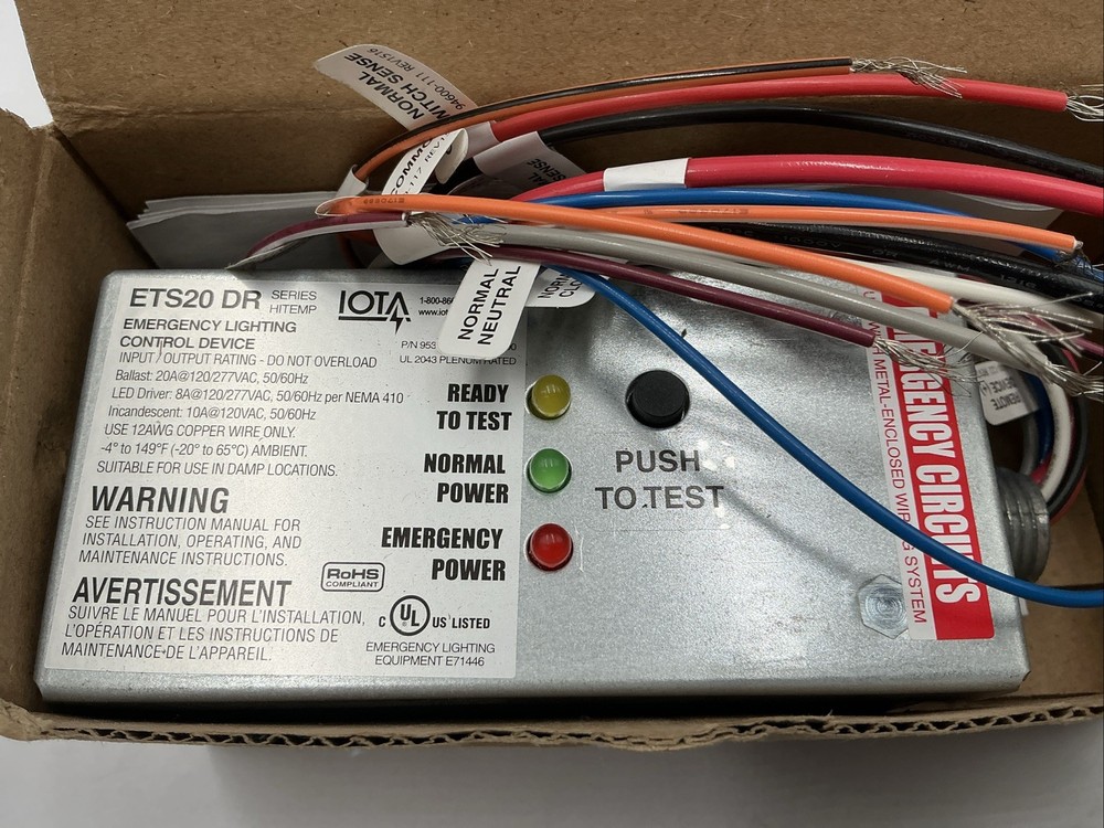 Iota Emergency Lighting Control Device 20A 277V | ETS20 |