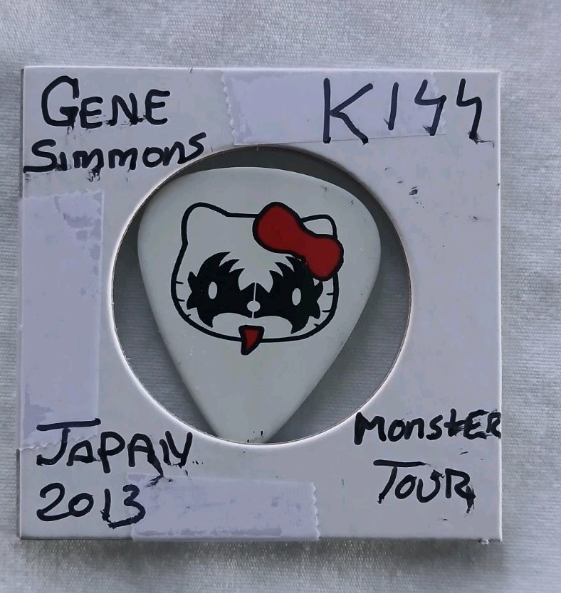 Gene Simmons Tour Issued Guitar Pick 2013 Japan Monster Tour Rare