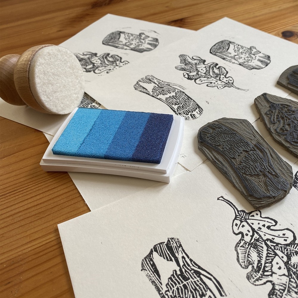 Washable 3"x2.2" Rubber Stamp Pad Pink