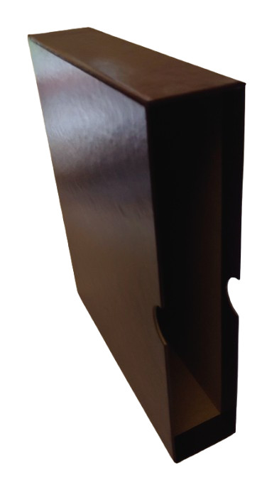 Burgundy Skivertex Notched Casemade Slipcase for Binders - 2-3/8" x 10.5" x 12"