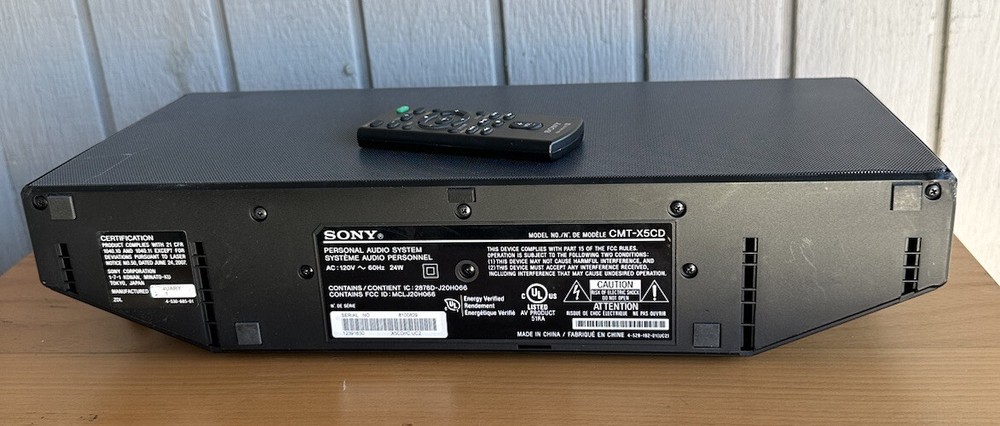 Sony CMT-X5CD CD Player/Bluetooth Wireless Personal Audio System CD NOT WORKING