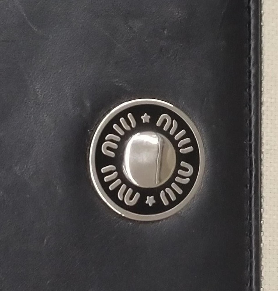 Miumiu Black Notebook Case
