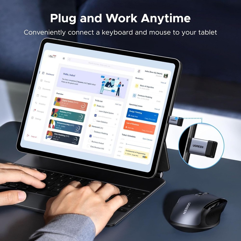 4 Pack USB C to USB Adapter with 10Gbps Speed, Compatible with iPhone & Mac