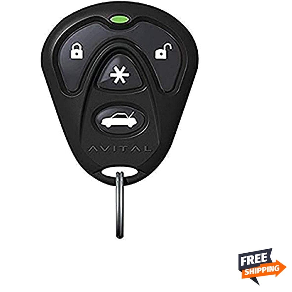 1-Way 4 Button Replacement Remote for Complete Vehicle Security - 1/4 Mile Range