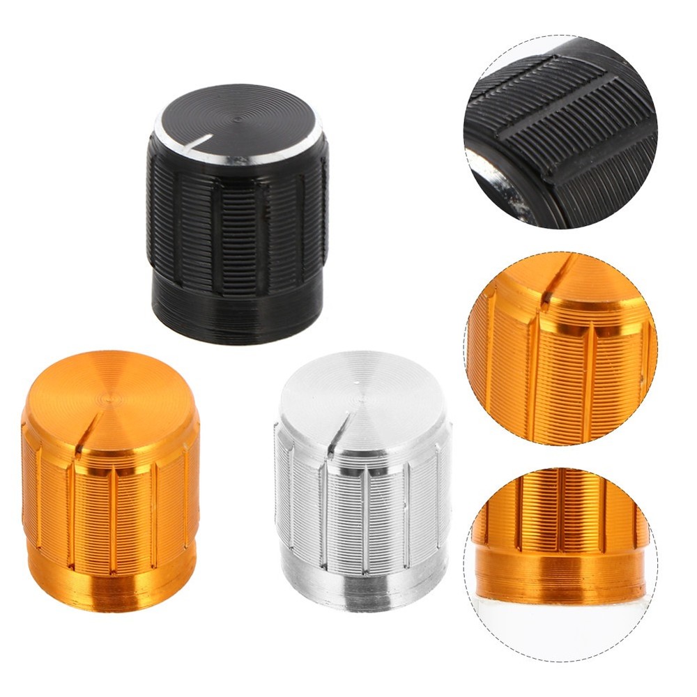 12 Pcs Rotary Potentiometer Knobs Aluminum Alloy Replacement Sound Knobs