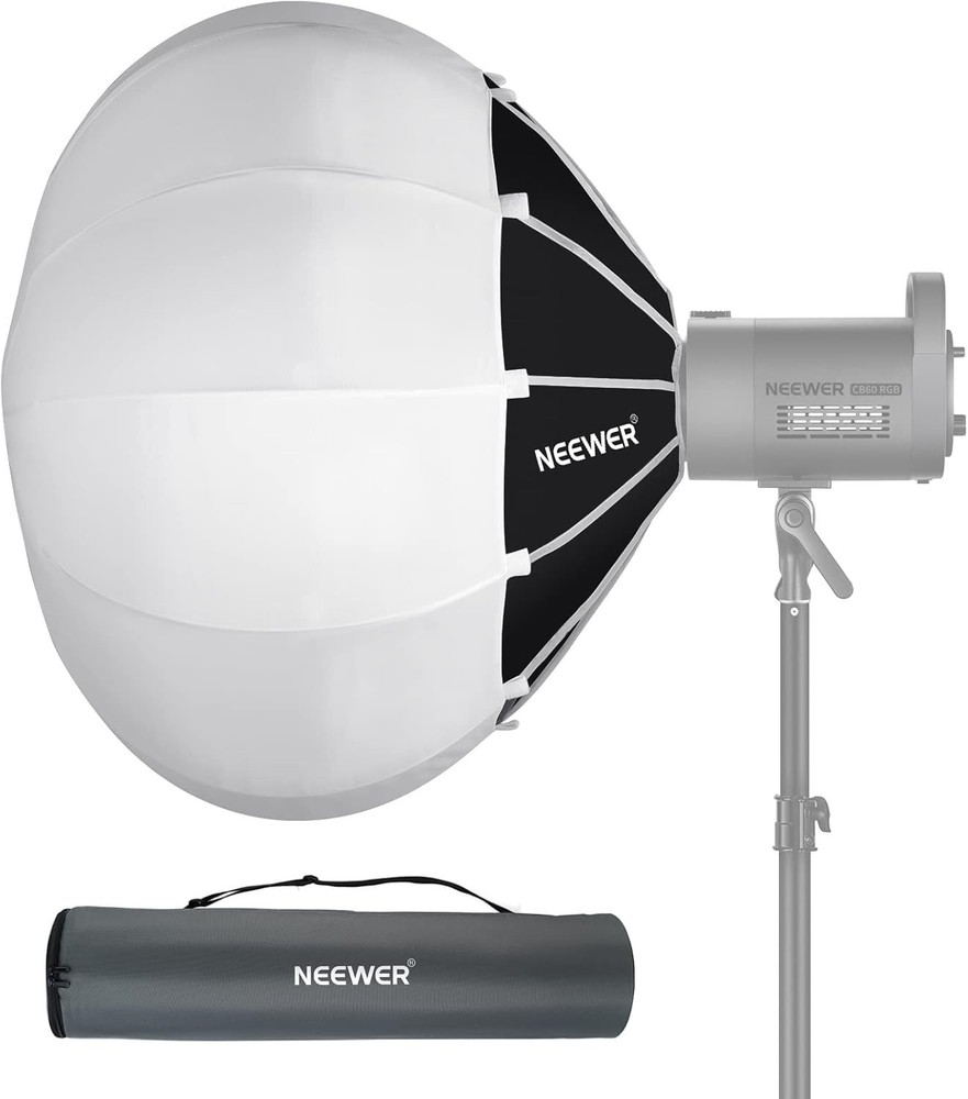 NEEWER 26"/65cm Lantern Softbox One Step Quick Release, 360° Light Diffuser