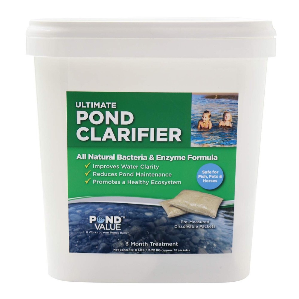 PondValue Ultimate Pond Clarifier, Cleans Water & Eliminates Odor, Natural & ...