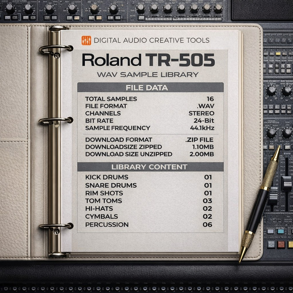 Roland TR-505 Sample Library Sample Library