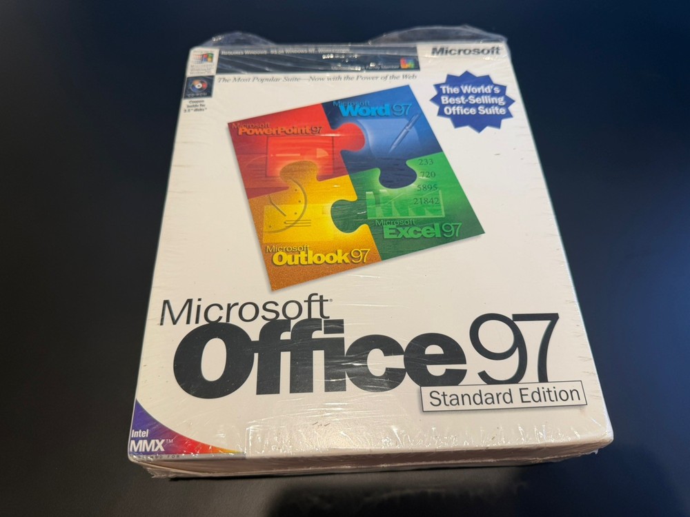 Microsoft Office 97 Standard Edition Complete Vintage - Good Condition