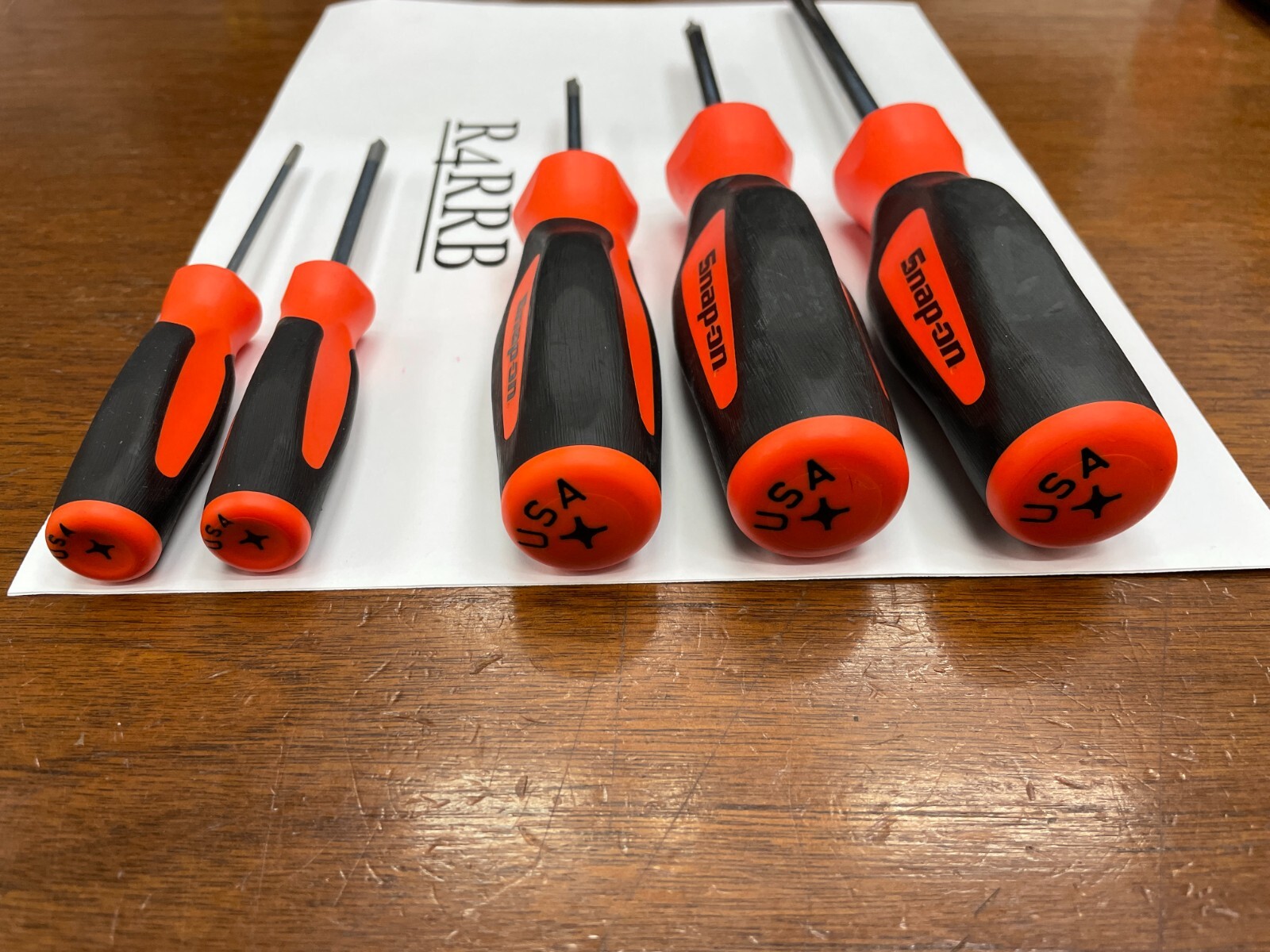 Snap-on Tools NEW 5pc ORANGE Soft Grip ALL PHILLIPS TIP Screwdriver Set SGDP50BO