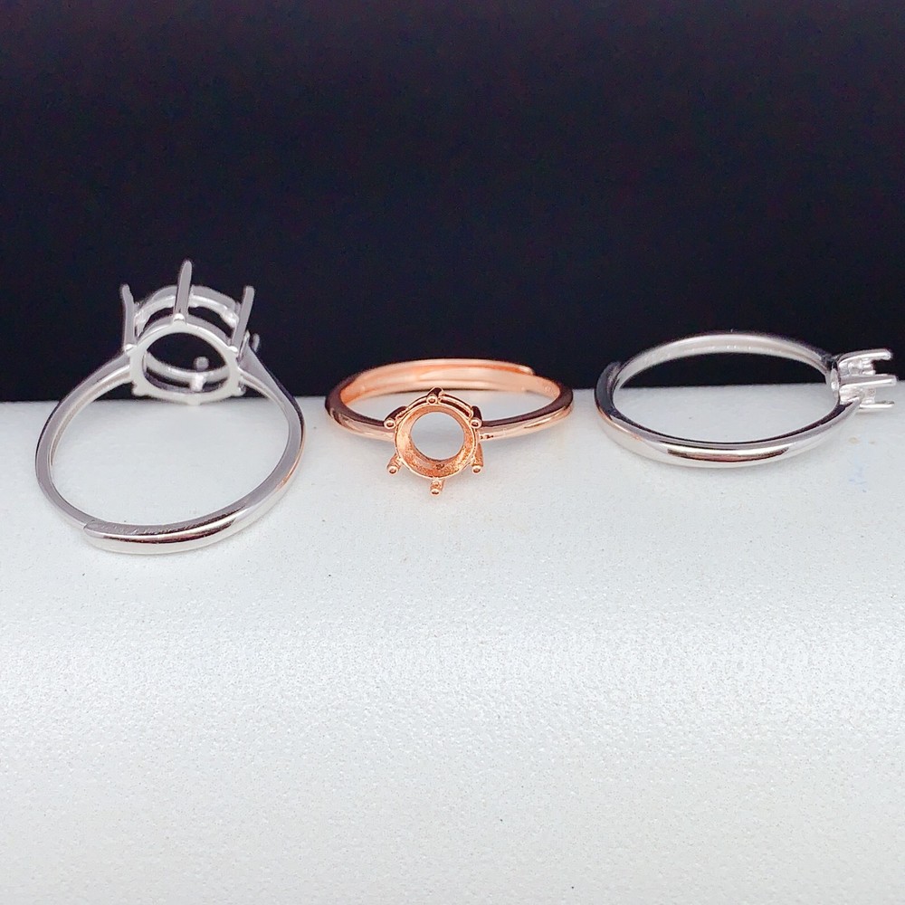 Empty silver925 ring setting, blank setting silver ring DIY R479
