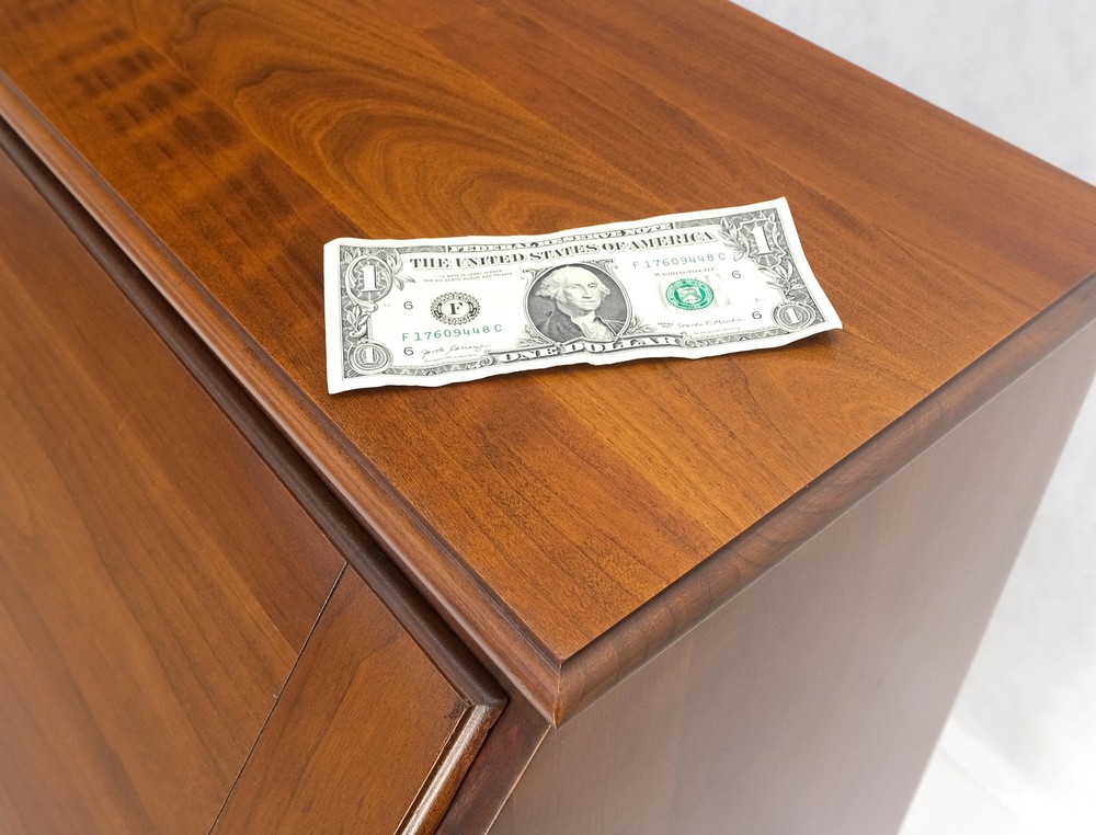 American Solid Cherry 4 Drawers Drop Front Secretary Desk Solid Brass Pulls MINT