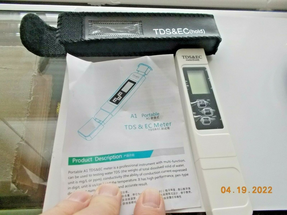 New Multifunction TDS&EC Meter with Hold function, includes Protective Case