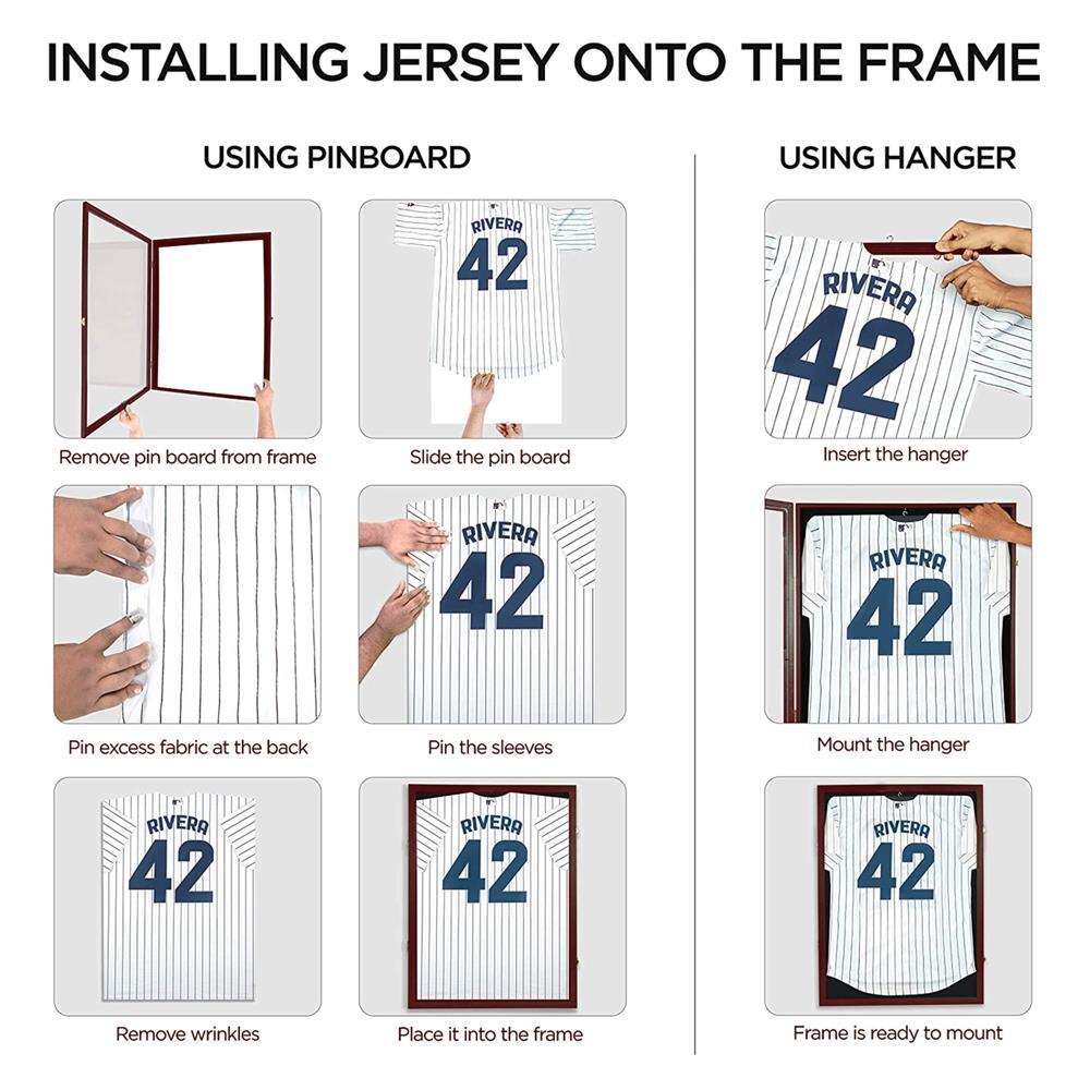 PRO UV Grade Football Jersey Frame Display Case Large Frames Shadow Box Lockable
