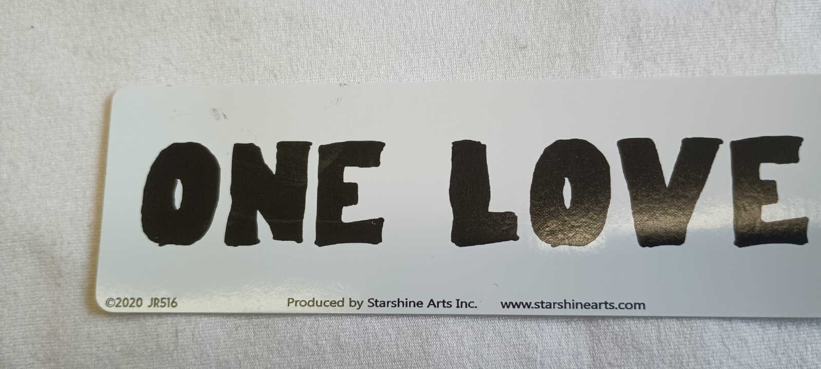 One Love 1.75 x 5.5 inch Sticker