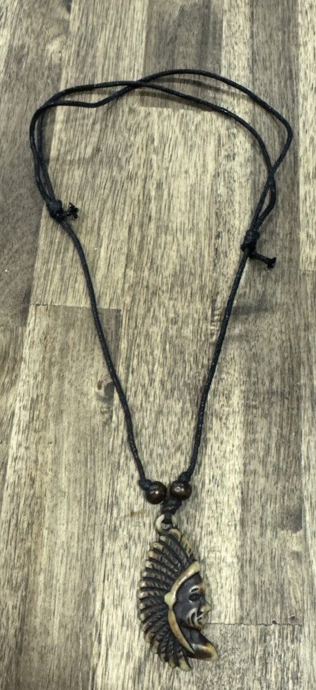 Indian Chief Pendant Necklace
