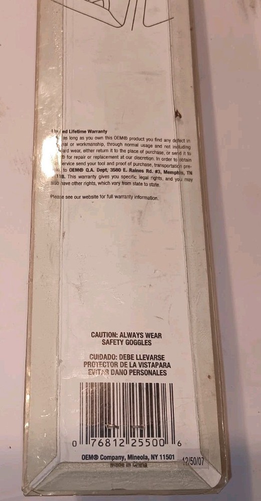 OEM Tools Extended Scraper Model 25500 - New, Unopened