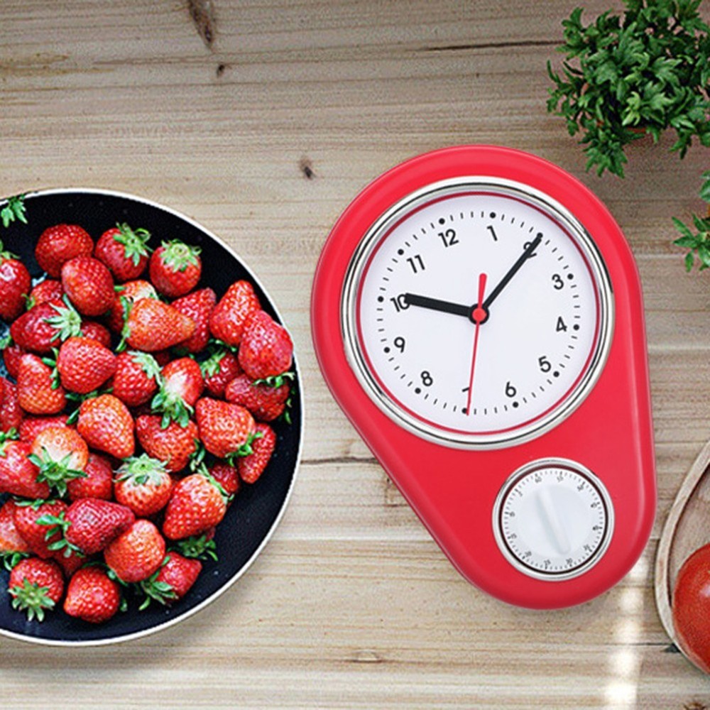 9 Inch Kitchen Timer Wall Clock Innovative Multifunction Quartz Clock New