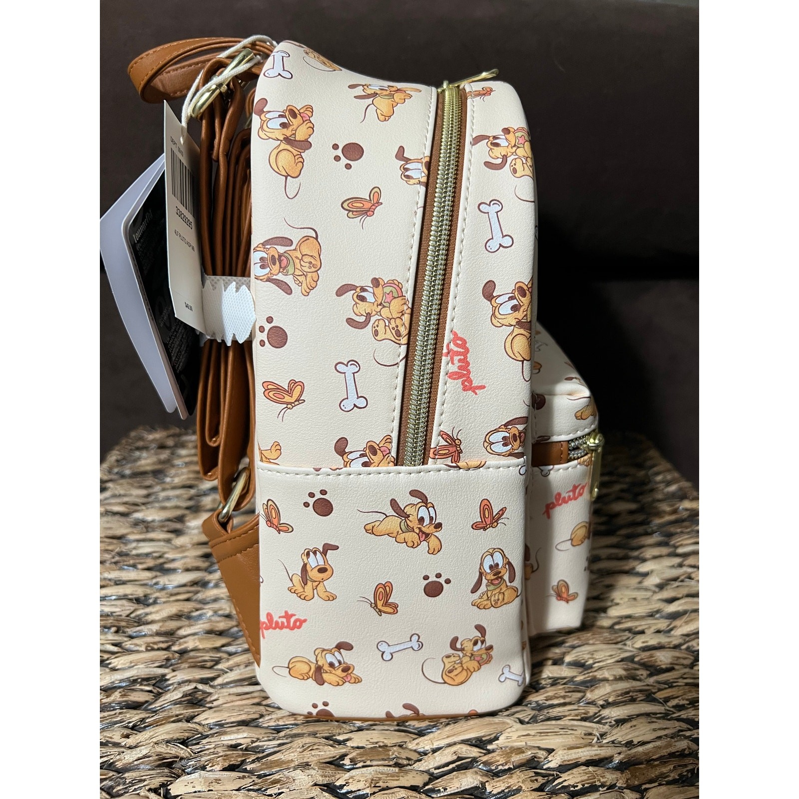 NEW Loungefly Disney Baby Pluto Mini Backpack Wallet Set