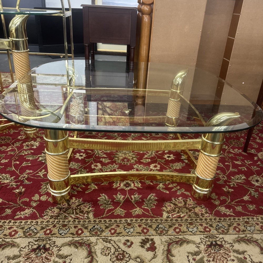 Beveled Glass Sofa And Coffee Tables Pickup Only