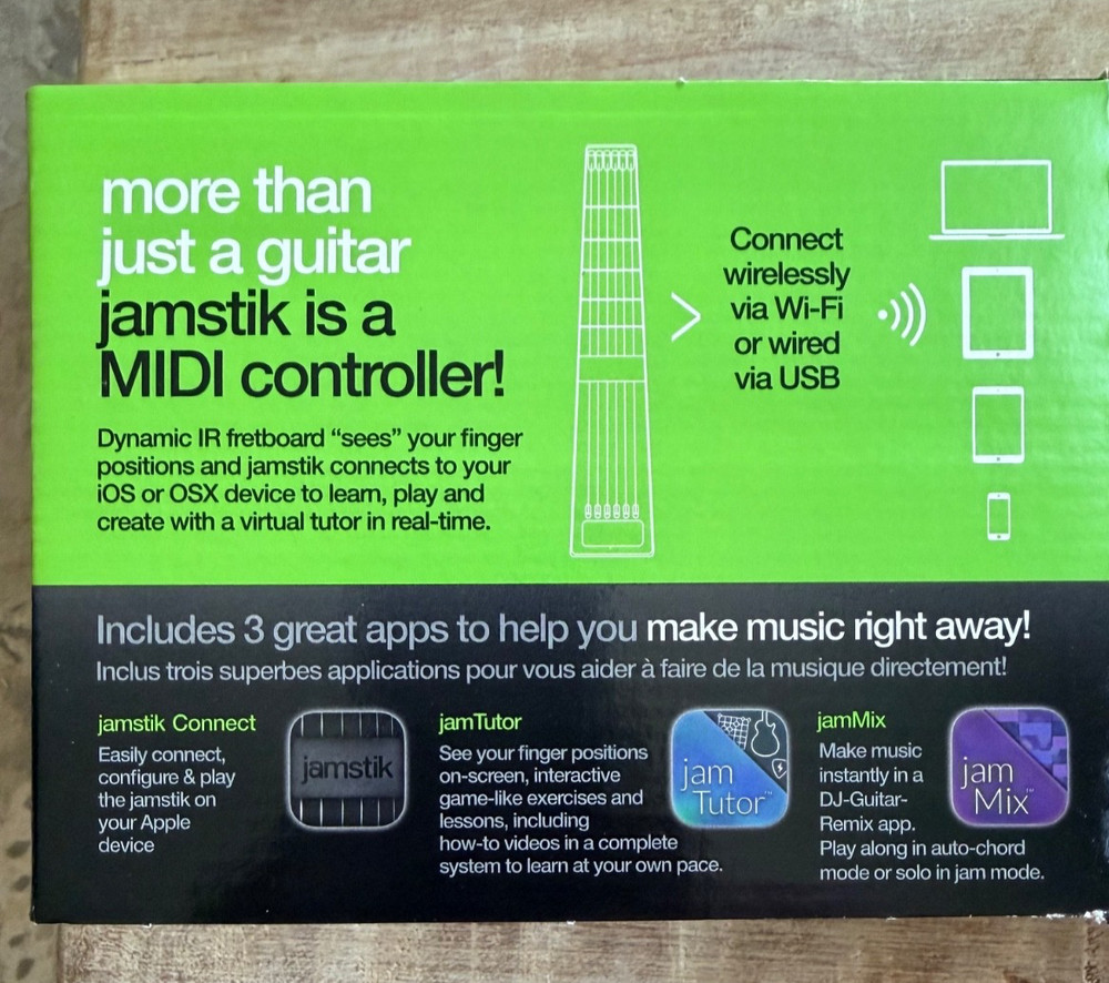 jamstik Wireless MIDI Guitar Controller for iPad iPhone Mac JSI142100