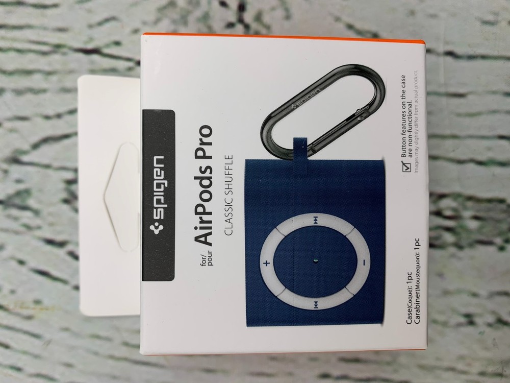 Earbud Case Keychain Deep Blue Protective Case