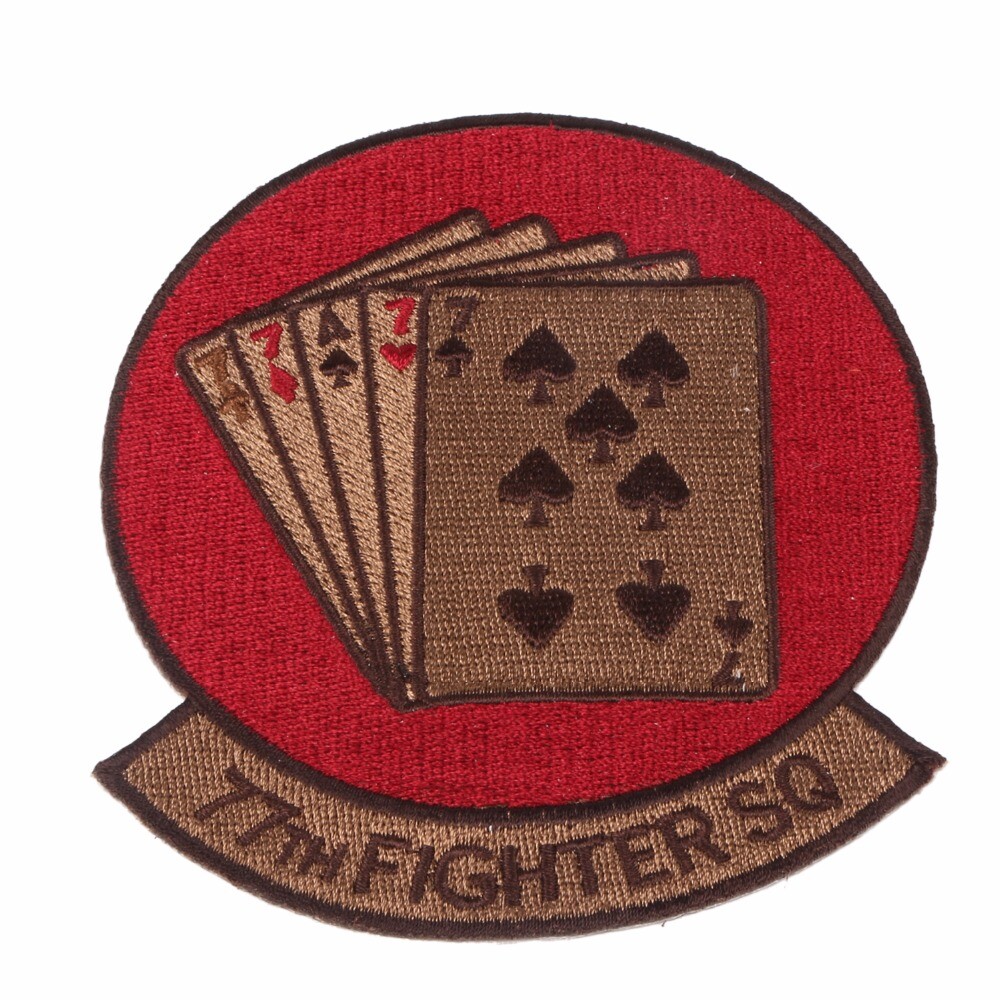 US USAF 77TH FIGHTER SQUADRON EMBROIDERED PATCH -chho981