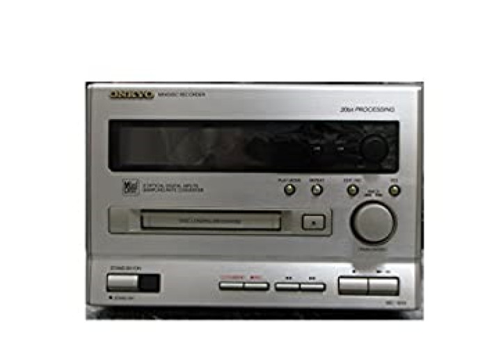 ONKYO MD-185X Minidisc Deck Recorder Silver Good