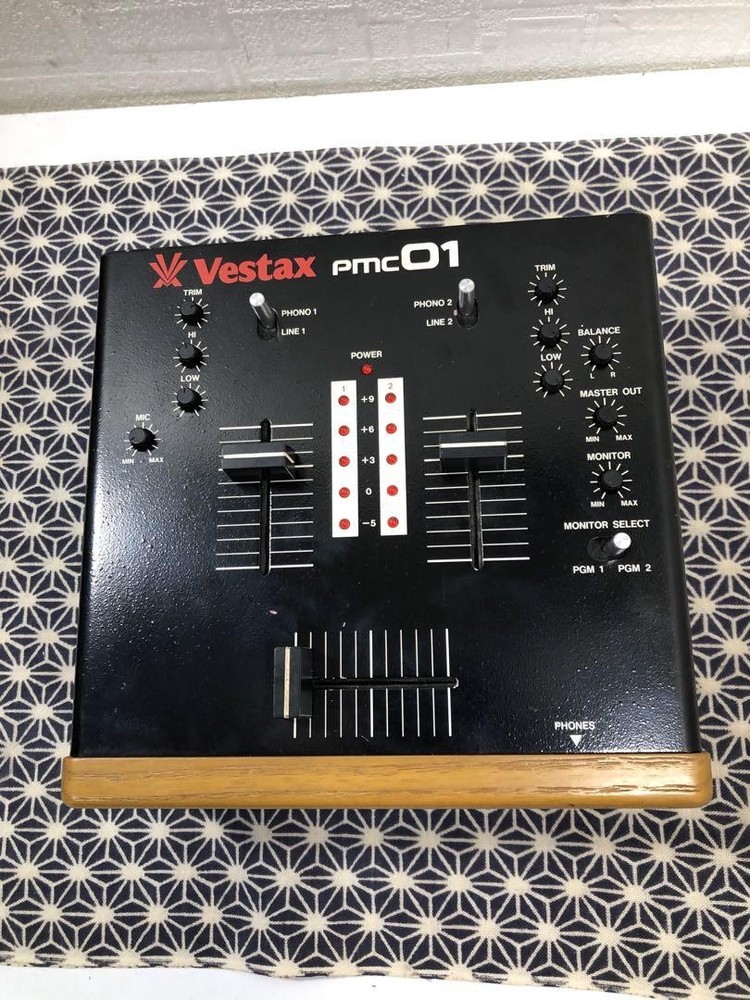 Vestax DJ Mixer PMC01A with Original Adapter Tested