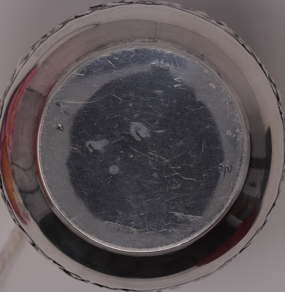 Antique Gorham Sterling Silver Reticulated String or Thread Holder.