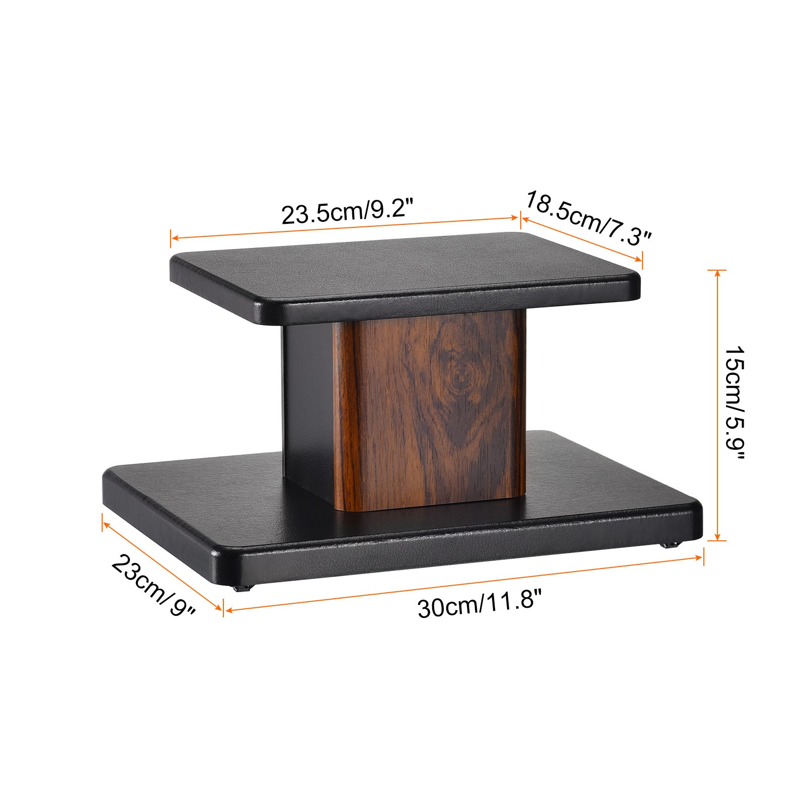 2 x Wood Speaker Stands 5.9 Inch (15cm) Speaker Stand Hollowed Stands