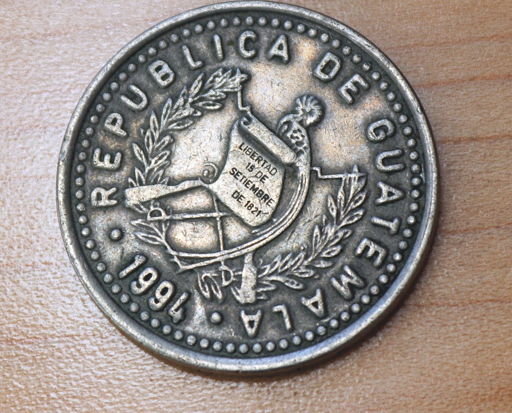 1994 Guatemala 25 Centavos