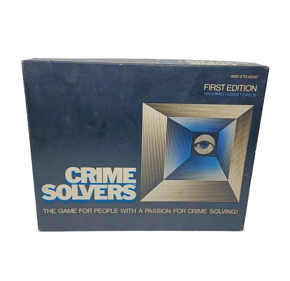 Vintage 1986 Crime Solvers Forensics Board Game