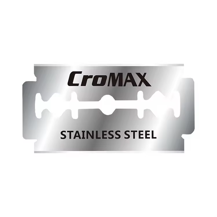 5 Double Edge Razor Blades, Cromax Stainless