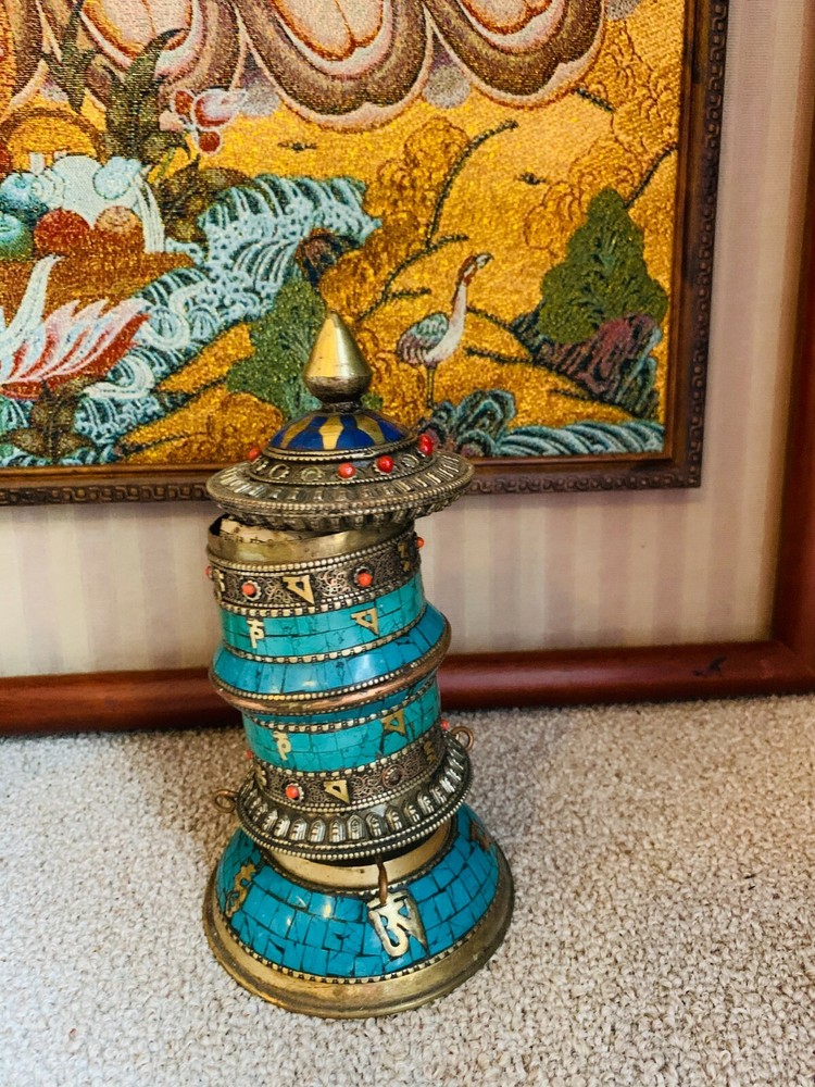 Prayer wheel from Tibet