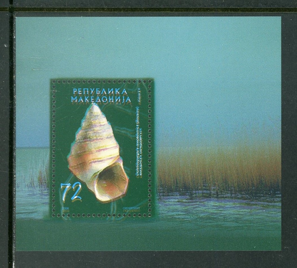 Macedonia Scott #381 S/S Shells FAUNA PRINTING ERROR $$ 458215