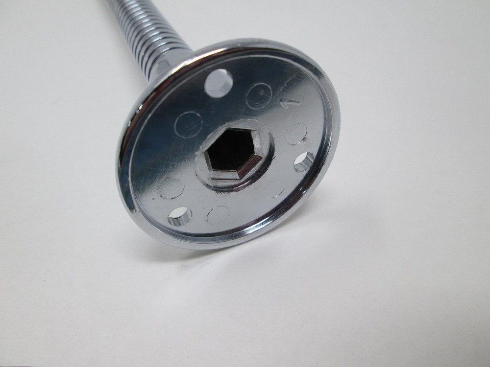 13 Inch Gooseneck Microphone Chrome with Base Mount