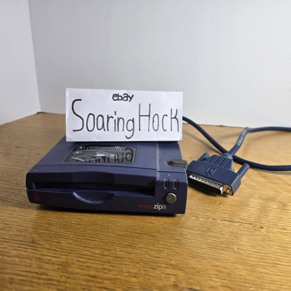 Iomega Zip 100 Parallel External Drive | Only Video Cable And Drive