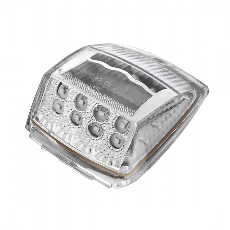 Universal 17 Amber LED Square Cab Light - Clear Lens