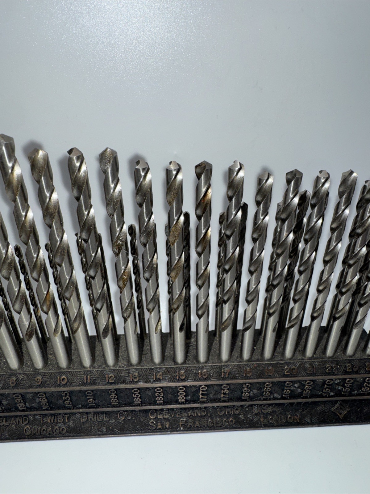 Vintage Cleveland Twist Drill Co #1-#60 COMPLETE with Index stand USA