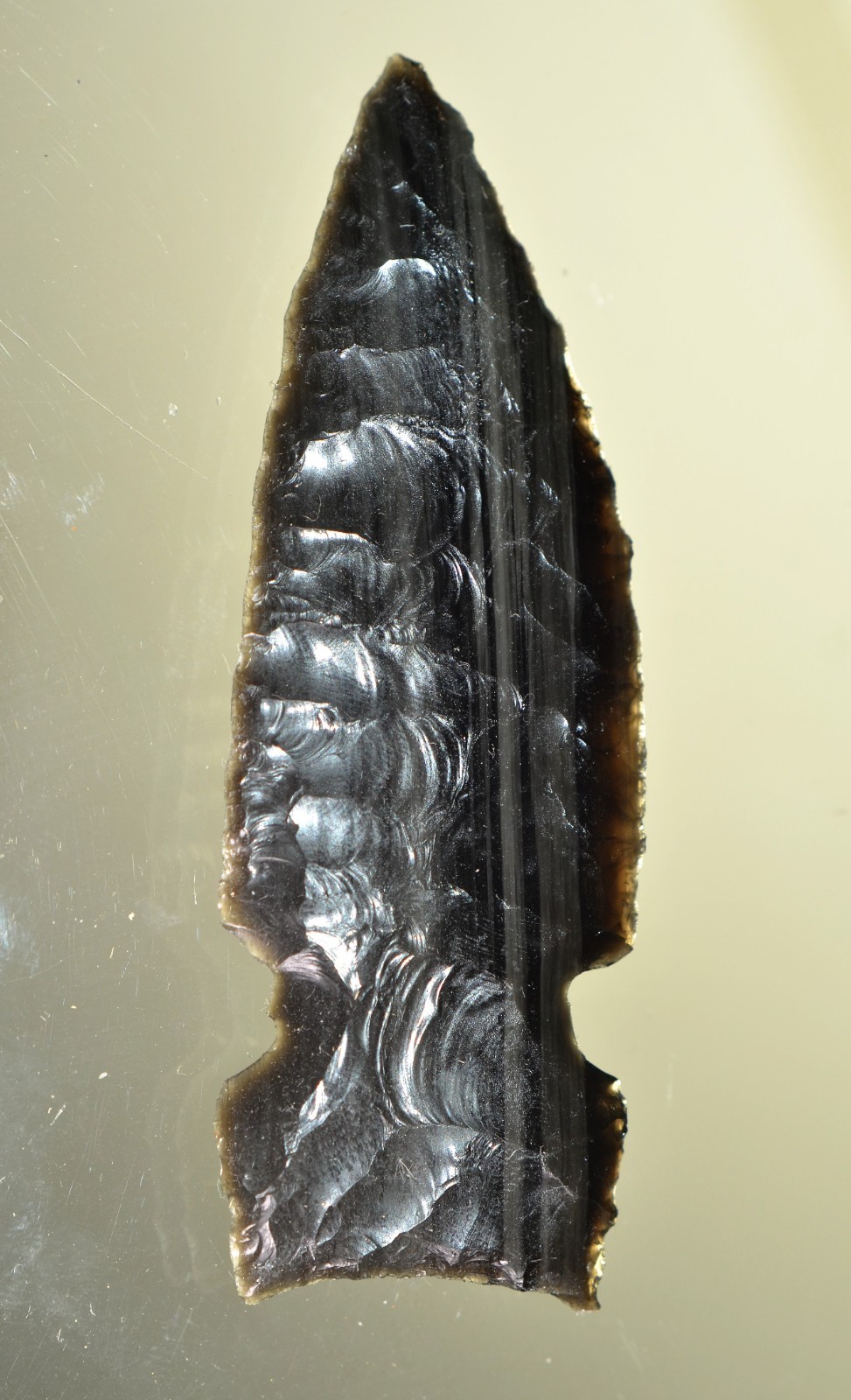 Authentic Modern Reproduction of Pre 1600 Pacific Northwest Obsidian Arrowhead