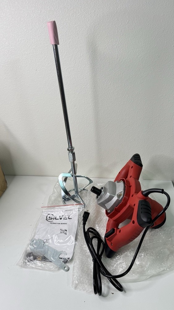 Electric Handheld Mixer 2300W Paint Grout Mixing Tool Open Box