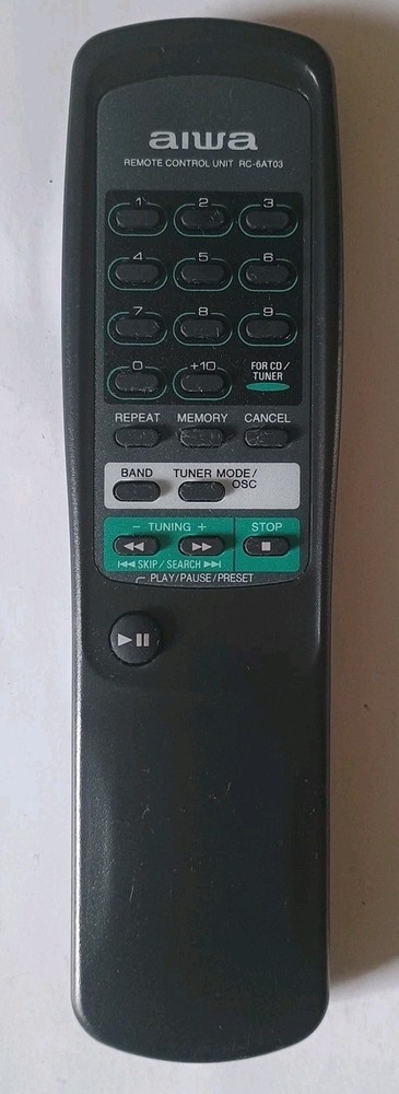 Aiwa RC-6AT03 Remote Control - Used, Active, Small Clothes