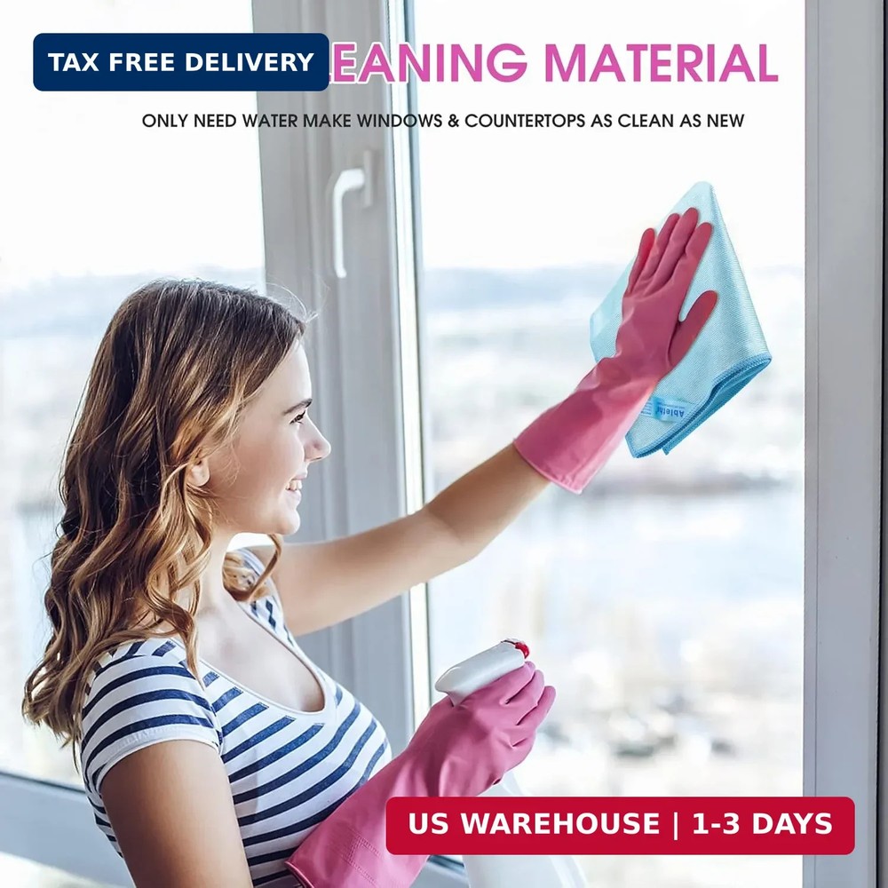 Ablethe Window Cleaning Cloth & Enviro Cloth Basic Package - Streak Free Cleanin