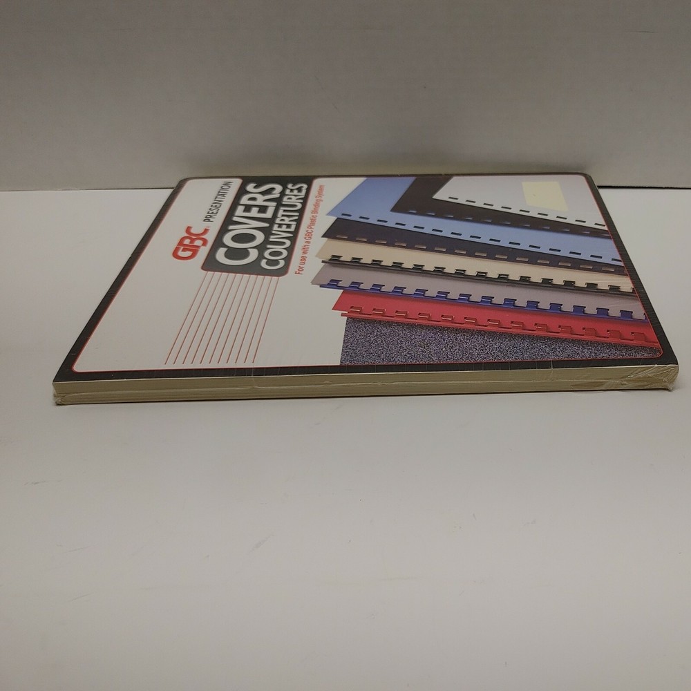 GBC Sturdy Grain Parchment Presentation Covers Plastic Binding 25 sets 2001003
