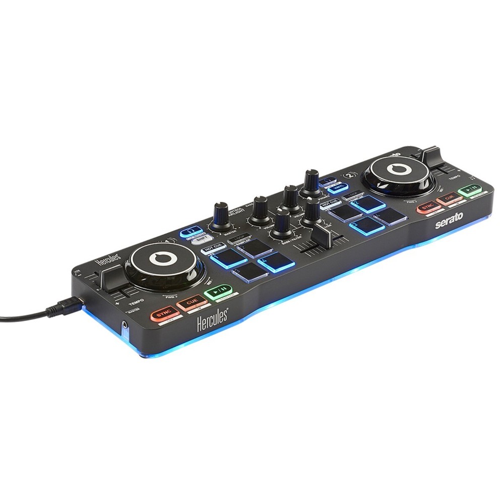 Hercules DJControl Starlight Starter DJ Controller Set w Monitors & Headphones