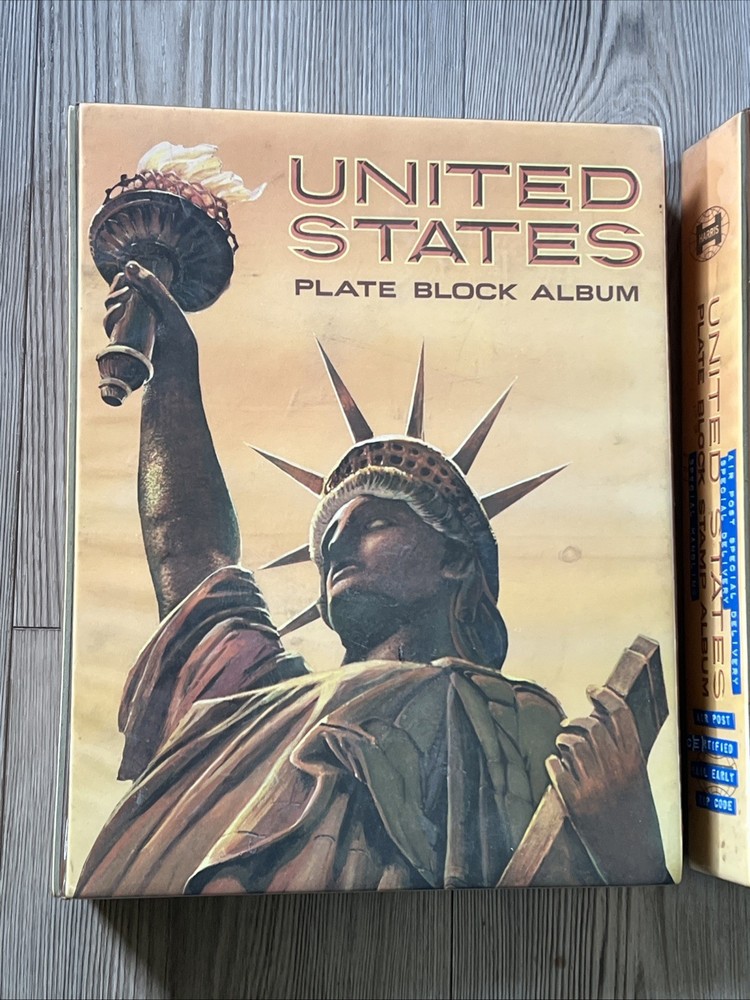 2x United States Plate Block Album Volume A & B ( No Stamps) H.E. Harris
